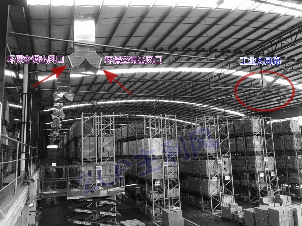 大型倉庫采用扇機通風降溫案例